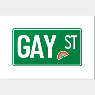 Gay Street Sign Posters and Art